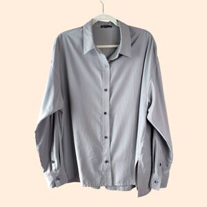James Perse Sateen Button Down Shirt